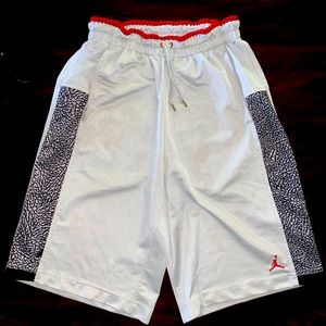 White Jordan shorts